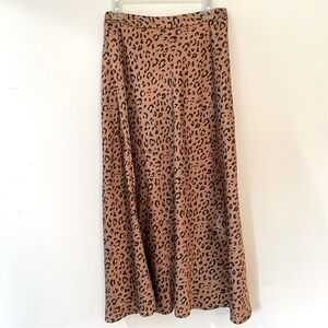 Sincerely Jules silk cheetah long skirt women’s large
